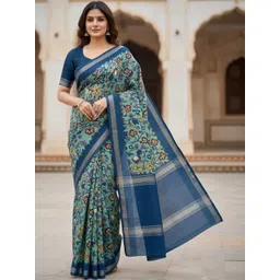 Sitanjali Floral Pure Cotton Handloom Saree-picture-19