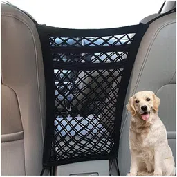 sitsra 3-Layer Car Net Pocket Organizer – Seat Mesh Barrier for Kids/Pets Car Multi Pocket-picture-15