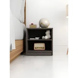 SIVOM Brown Wooden Square Bedside Table-picture-30