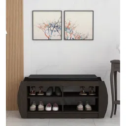 sivom Style Shoe Stand in Dark Wenge Colour With Seating-picture-18