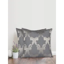 Sivya by Home Grey Ogee Self Design Cushion Covers (Pack of 2)-picture-35