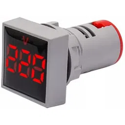 sixohms 22mm Digital AC Voltmeter 60-500V Panel LED Voltage Meter Indicator (RYG) Voltmeter image 3