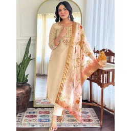 Siya Fashion Women Floral Embroidered Kurta with Churidar & Dupatta-picture-36