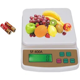 Siya Shine Electronic Digital 1Gram-10 Kg Weight Scale Lcd Kitchen Weight Scale Machine Measure for measuring fruits,shop,Food,Vegetable,vajan,offer,kata,weight machine Weighing Scale for grocery,kata,taraju,shop,computer kata,tarazu,jewellery,sabzi, Weighing scale (White) Weighing Scale-image-1