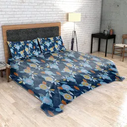 sj designer Cotton Double Flat 160 TC Printed Bedsheet-picture-13