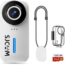 SJCAM C110Plus 4K Pocket Action Camera, 170° FOV, 6-Axis Stabilization Mini Body Cam, Waterproof, Wearable, Portable POV, Built-in Spkr & Mic for Vlogging, with Helmet Mount Kits, White-picture-21