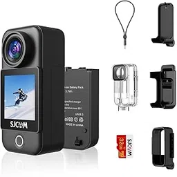 SJCAM C300 Pocket Action Camera,4K Body Camera, Auto Screen Off, Stabilization, Waterproof, Small Wearable, Tiny POV Camera, Removable Dual Battery, Touch Screen, with Helmet Mount Kits, Black-picture-28