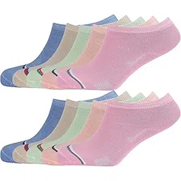 sjeware Women Ankle Socks Low Cut Thin Sock Lightweight Pastal Color Soft Socks 10 Pairs, 106-picture-11