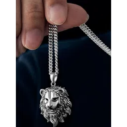 SK Enterprisess Silver-Plated Animal Shaped Pendants with Chains-picture-34