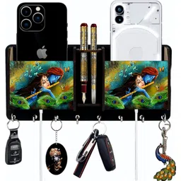 sk paro Radha Krishna key holder for home and Office/gift Wood Key Holder-picture-20