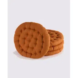 skanda fab Set of 4 Quilted Round Floor Cushions-picture-16