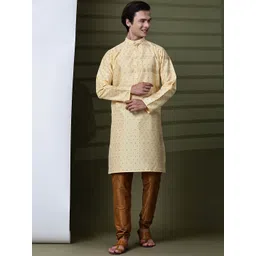 SKAVIJ Men Ethnic Motifs Printed Regular Kurta with Pyjamas-picture-39