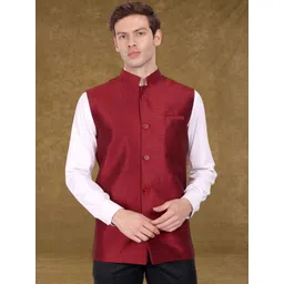 SKAVIJ Men Mandarin Collar Nehru Jacket-picture-13