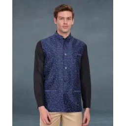 skavij Men Stylised Fit Button-Down Nehru jacket-picture-19