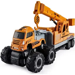 Crane Excavator Bulldozer Toy Truck Crane SKD-image-45