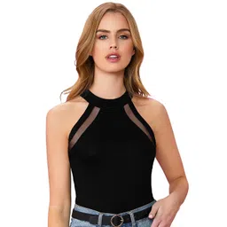 S.K.C Women High Neck Fitted Top-picture-14