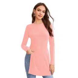 S.K.C Women Round Neck Long Sleeves Fitted Top-picture-40