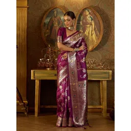 S.K.C Woven Design Zari Banarasi Saree-picture-33