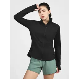 Skechers Black Polyester Slim Fit Jackets-picture-32