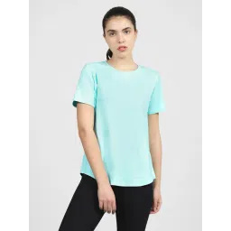 Skechers Blue Polyester Regular Fit T-Shirts-picture-35