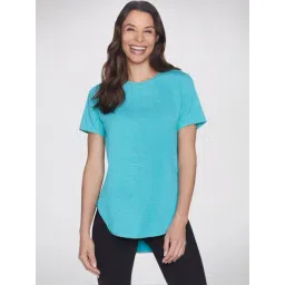 Skechers Blue Regular Fit Sports T-Shirt-picture-36