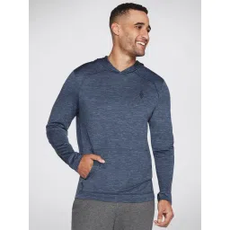 Skechers Blue Slim Fit Hooded Sweatshirt-picture-28