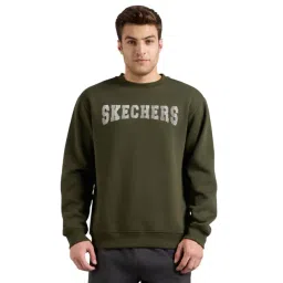 Skechers Green Regular Fit Logo Printed T-Shirt-picture-18