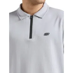 Skechers Grey Regular Fit Polo T-Shirt image 5