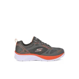 Skechers Kids Elite Sport Charcoal & Orange Sneakers-picture-36