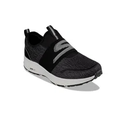 Skechers Men Black & White Mesh Running Non-Marking Shoes-picture-25