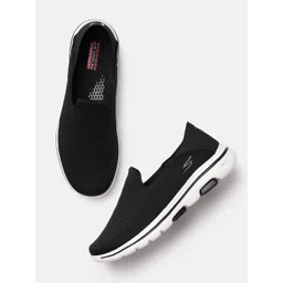 Skechers Men Black GO WALK 5- JETTER Walking Non-Marking Shoes-picture-22