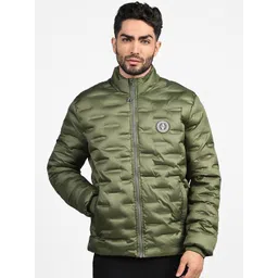 Skechers Men Mock Collar Solid Casual Puffer Jacket-picture-29