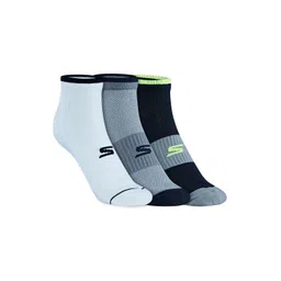 Skechers Men Pack Of 3 Patterned Knit Low Cut Socks-picture-22