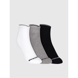 Skechers Men Pack Of 3 Patterned Terry Cotton Ankle-Length Socks-picture-25