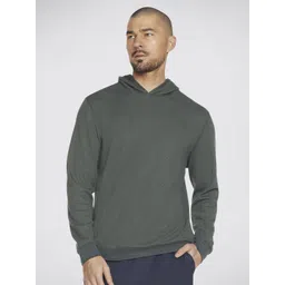 Skechers Men Solid Hood Pullover Sweatshirt-picture-32
