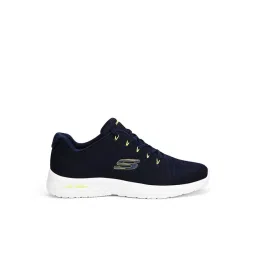 Skechers Men's Dynamight Navy & Lime Sneakers-picture-10