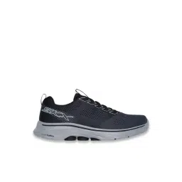 Skechers Men's GO WALK 7 - HAHN Black & Gray Running Shoes-picture-47