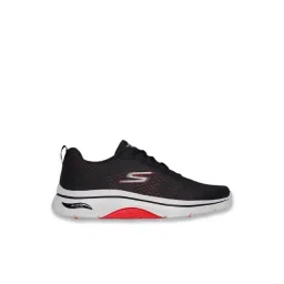 Skechers Men's GO WALK ARCH FIT 2.0 - IDYLLI Black & Red Running Shoes-picture-47