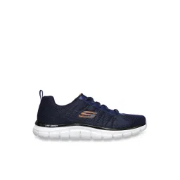 Skechers Men's TRACK - MOULTON Navy Orange Casual Lace Up Shoe-picture-13