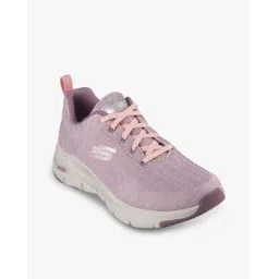 skechers Women Arch Fit-Comfy Wave Lace-Up Casual Shoes-picture-49