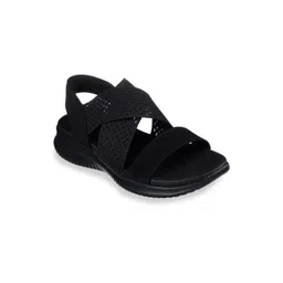 Skechers Women Black Textured Open Toe Flats-picture-37