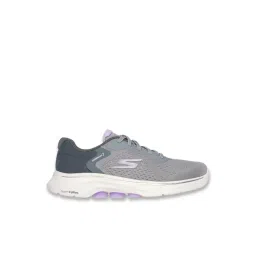 Skechers Women's GO WALK 7 - COSMIC WAVES Grey & Lavender Walking Shoes-picture-40