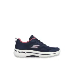 Skechers Women's GO WALK ARCH FIT Navy Coral Walking Shoes-picture-23