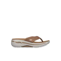 Skechers Women's GO WALK ARCH FIT SANDAL - AST Tan Walking Shoes-picture-14
