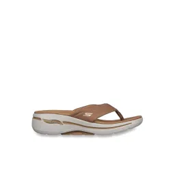 Skechers Women's GO WALK ARCH FIT SANDAL - AST Tan Walking Shoes image 1