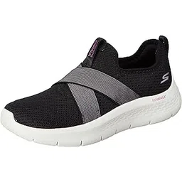 skechers Womens GO Walk Flex - Lilly Black/Purple Walking Shoe - 2 UK (124958)-picture-17