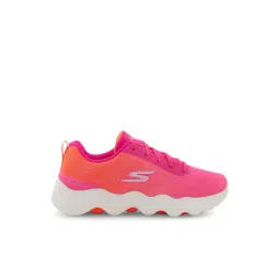 Skechers Women's GO WALK MASSAGE FIT Pink Orange Walking Shoes-picture-15