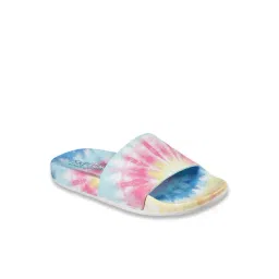 Skechers Womens POP UPS TRENDY White Multi Lifestyle Slippers-picture-12