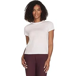 skechers Women's Solid Regular Fit T-Shirt-picture-21
