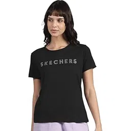 skechers Women's Solid Regular Fit T-Shirt-picture-47